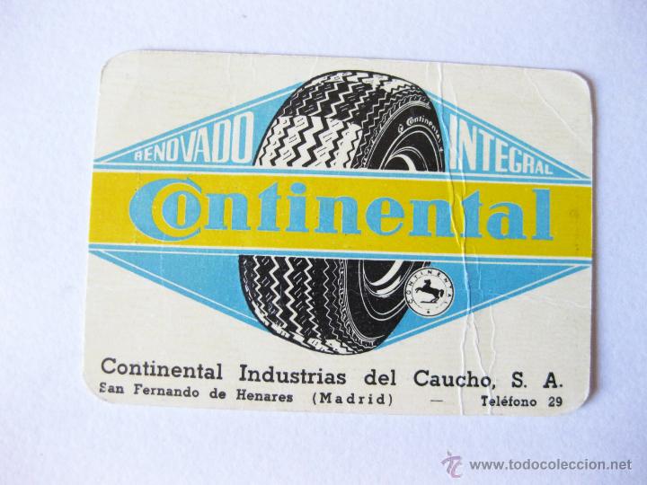 Coleccionismo Calendarios: CALENDARIO DE NEUMATICOS CONTINENTAL - A&Ntilde;O 1967