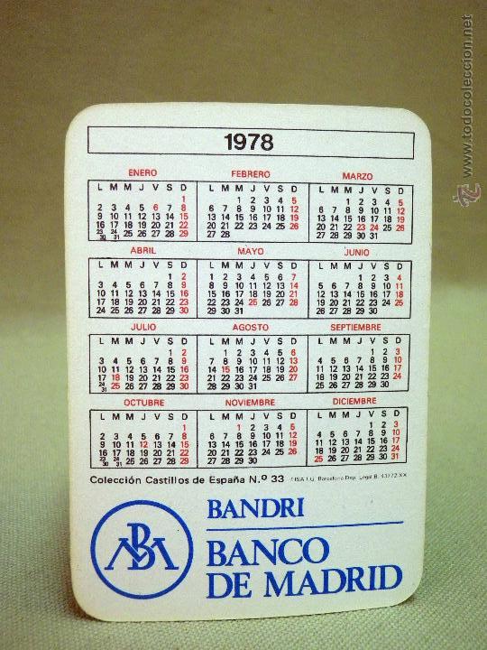 calendario de bolsillo, banco de madrid, bandri - Comprar Calendarios