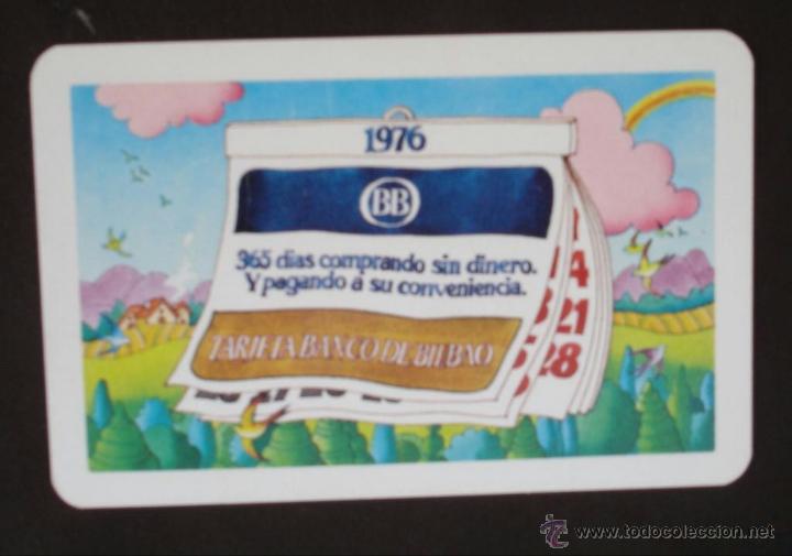 Coleccionismo calendarios: CALENDARIO ALMANAQUE DE BOLSIILO HERACLIO FOURNIER 1976 - BANCO DE BILBAO