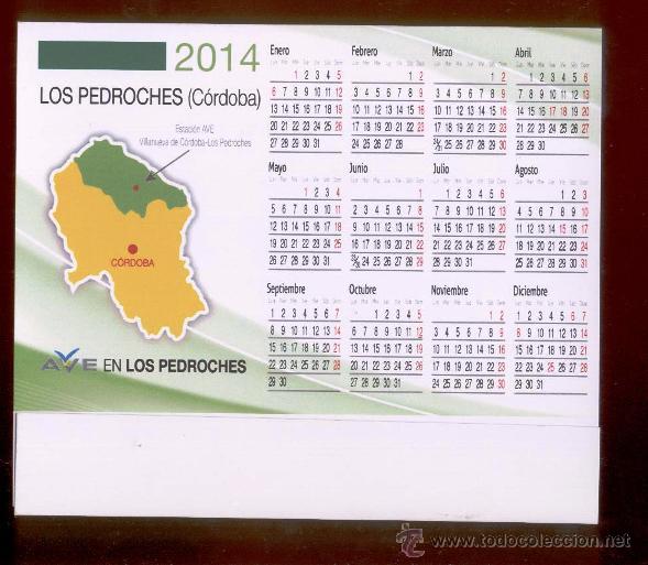 Coleccionismo Calendarios: LOS PEDROCHES (CORDOBA), CENTRO DE INICIATIVAS TURISTICAS - CALENDARIO SOBREMESA 2014.