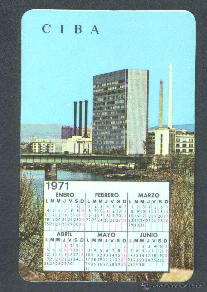 Coleccionismo calendarios: .1 CALENDARIO DE ** CIBA ** - CIBALGINA - A&Ntilde;O 1970