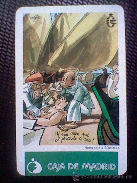 Coleccionismo Calendarios: calendario bolsillo 1990  Fournier aun piensan pescado es caro Mingote homenaje Sorolla BE