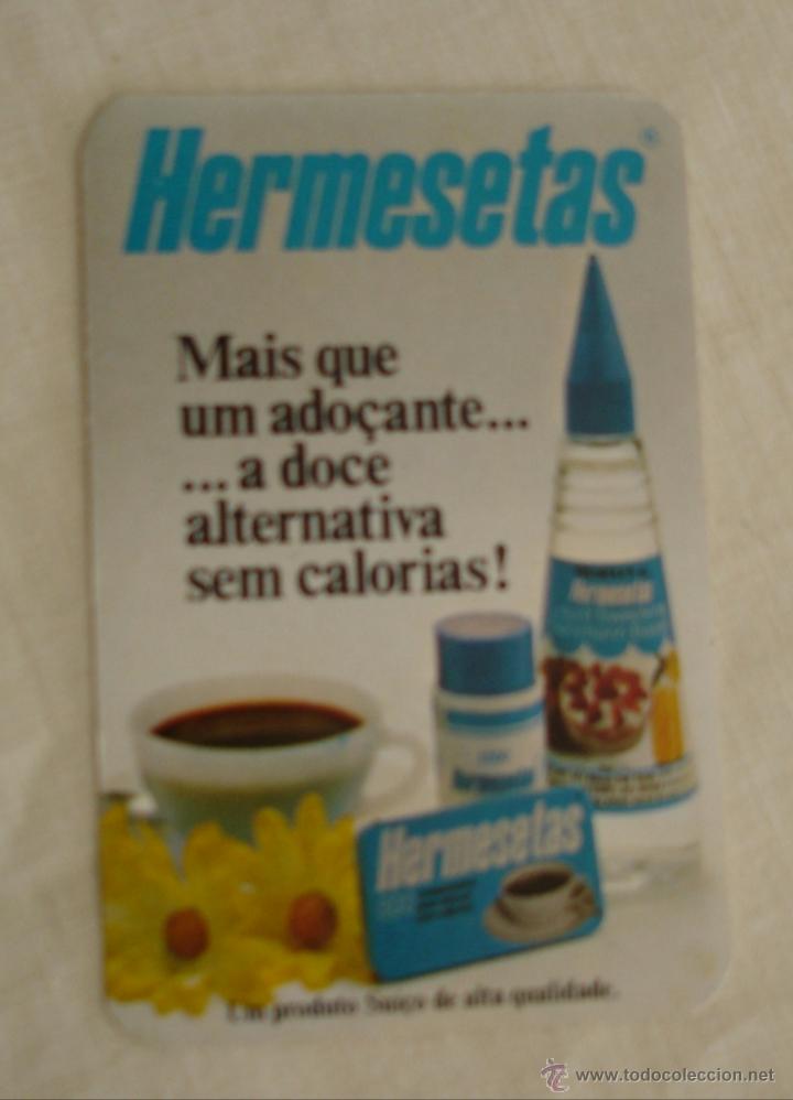 Coleccionismo calendarios: CALENDARIO ALMANAQUE DE BOLSIILO PUBLICIDAD HERMESETAS- 1983 (PORTUGU&Eacute;S)