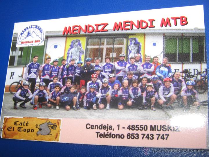 Coleccionismo calendarios: CALENDARIO BOLSILLO DEPORTE (CICLISMO. EQUIPO MENDIZ MENDI) 2008 (PERFECTO)