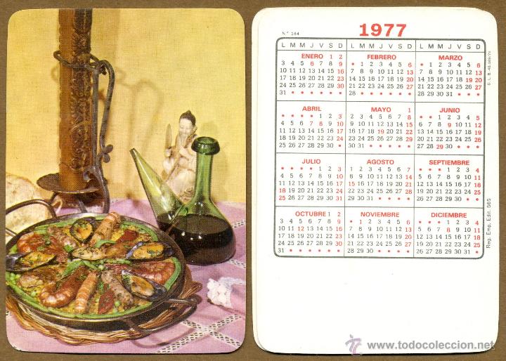 Coleccionismo calendarios: Calendarios Bolsillo - BODEGON 1977 - Foto 1