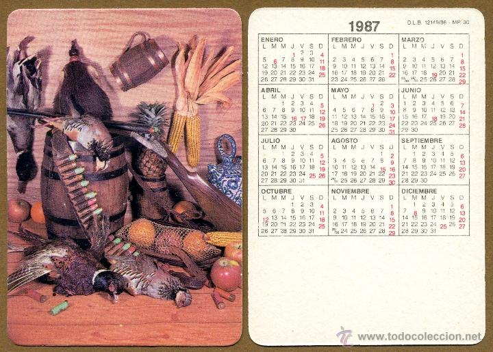 Coleccionismo Calendarios: Calendarios Bolsillo - BODEGON 1987