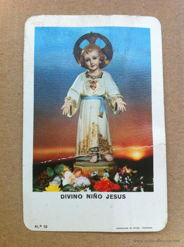 Coleccionismo calendarios: CALENDARIO DE BOLSILLO RELIGIOSO 1963 FOURNIER. DIVINO NI&Ntilde;O JESUS APOSTOLADO DE FATIMA PAMPLONA