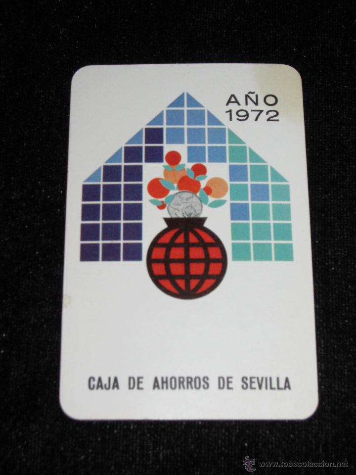 Coleccionismo Calendarios: CALENDARIO DE FOURNIER PUBLICIDAD DE LA CAJA DE AHORROS DE SEVILLA - 1972