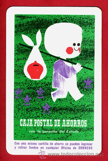 Sammeln von Kalendern: CALENDARIO FOURNIER, PUBLICIDAD CAJA POSTAL DE AHORROS , 1966 ,ORIGINAL, CAL7198