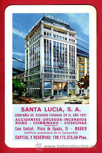 Collectionnisme Calendriers: CALENDARIO FOURNIER, PUBLICIDAD SANTA LUCIA , 1969 ,ORIGINAL, CAL7259