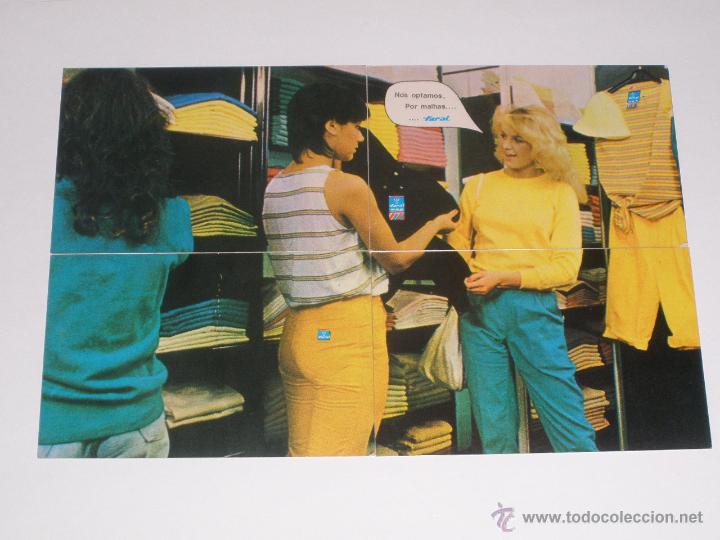 Coleccionismo calendarios: PUZZLE / PUZLE DE 4 CALENDARIOS PORTUGAL 1985 - PUBLICIDAD TEXTIL