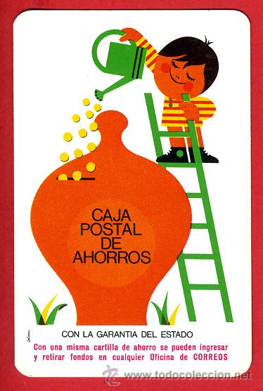 Sammeln von Kalendern: CALENDARIO FOURNIER, PUBLICIDAD CAJA POSTAL AHORROS , 1972 ,ORIGINAL, CAL7320