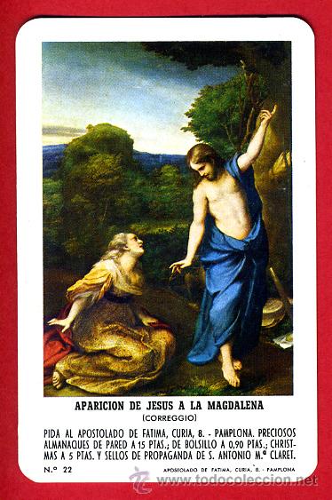 Sammeln von Kalendern: CALENDARIO FOURNIER, PUBLICIDAD APARICION JESUS MAGDALENA , 1971 ,ORIGINAL, CAL7327