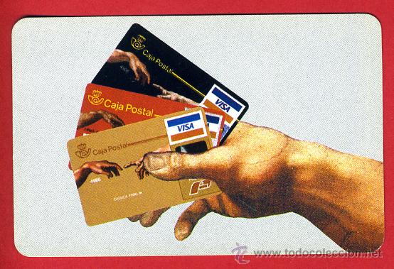 Sammeln von Kalendern: CALENDARIO FOURNIER, PUBLICIDAD CAJA POSTAL VISA , 1989 ,ORIGINAL, CAL7347