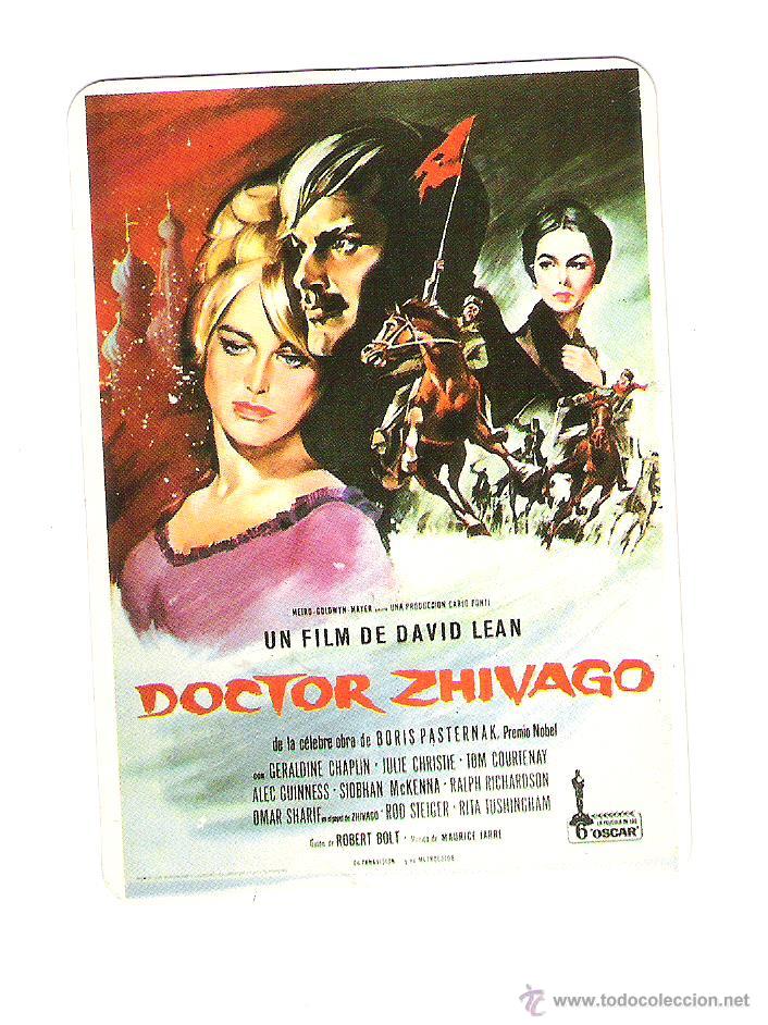 Coleccionismo Calendarios: CALENDARIO CINE 1989 DOCTOR ZHIVAGO SERIE BO5335