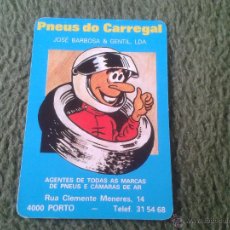 Coleccionismo Calendarios: CALENDARIO DE PORTUGAL 1987 PUBLICIDAD PNEUS DE CARREGAL JOSE BARBOSA OPORTO NEUMATICOS 