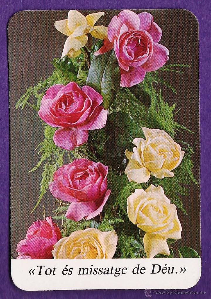Collezionismo Calendari: calendario bolsillo - rosas con frase - hospital sant rafael - barcelona - en catalan - a&ntilde;o 1990