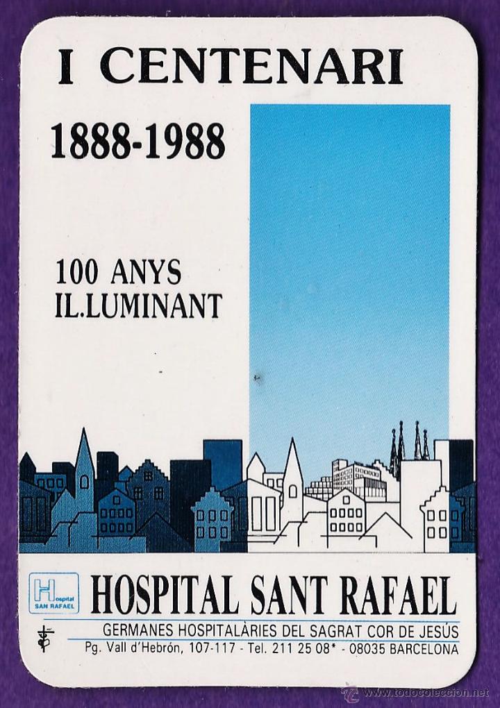 Collezionismo Calendari: calendario bolsillo - i centenati - hospital sant rafael - barcelona - en catalan - a&ntilde;o 1989