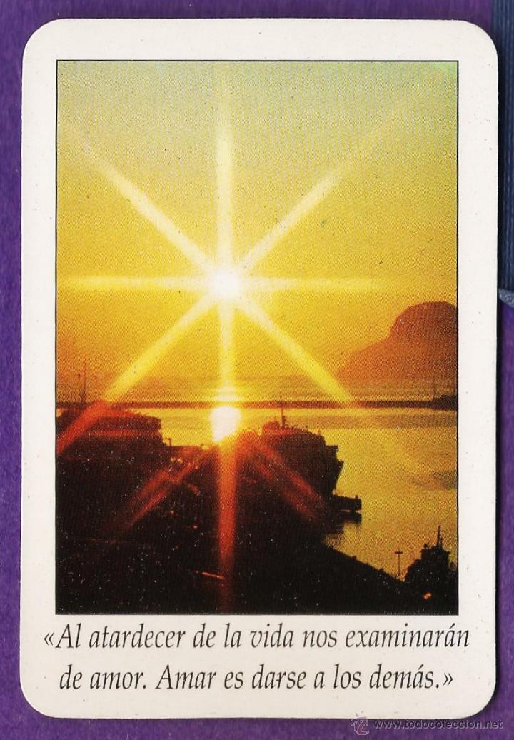Collezionismo Calendari: calendario bolsillo - atardecer con frase - hospital sant rafael - barcelona - a&ntilde;o 1996