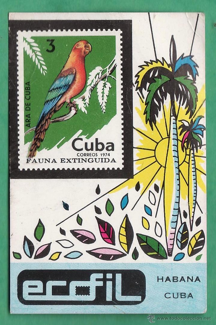 Collectables Calendars: calendario bolsillo - ecofil - sello cuba - filatelia - habana - a&ntilde;o 1975