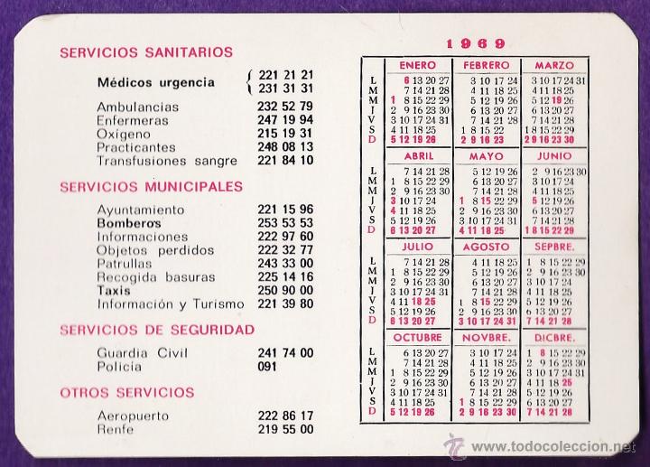 Collectables Calendars: calendario bolsillo - telefonos de urgencia - URGENCIAS - MEDICOS - a&ntilde;o 1969