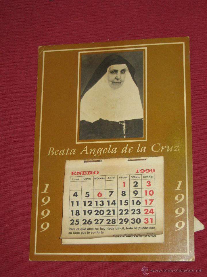 Coleccionismo Calendarios: CALENDARIO SANTA ANGELA DE LA CRUZ DEL A&Ntilde;O 1999 - COMPLETO