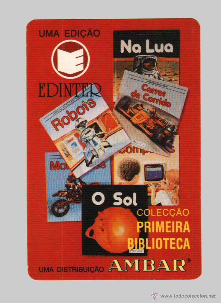 Coleccionismo Calendarios: Calendario bolsillo, SERIE PUBLICIDAD, publicado Portugal - a&ntilde;o:1987 - AMBAR