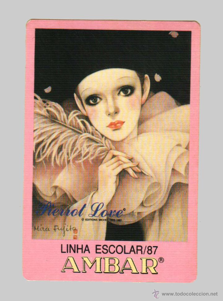 Coleccionismo Calendarios: Calendario bolsillo, SERIE PUBLICIDAD, publicado Portugal - a&ntilde;o:1987 - AMBAR