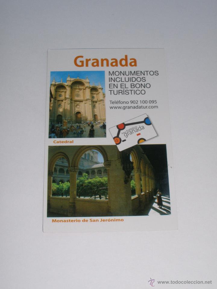 Coleccionismo Calendarios: CALENDARIO 2010 - GRANADA. BONO TURISTICO. CATEDRAL Y MONASTERIO DE SAN JERONIMO