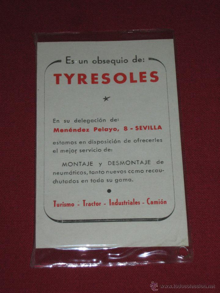 Coleccionismo Calendarios: SEVILLA - CALENDARIO PUBLICIDAD DE TYRESOLES DE 1965