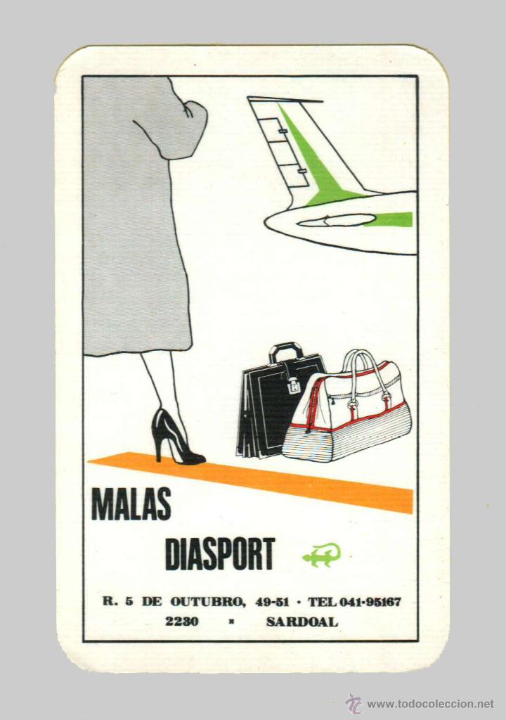 Coleccionismo Calendarios: Calendario bolsillo, SERIE PUBLICIDAD, publicado Portugal - a&ntilde;o:1989 - MALETAS DIASPORT