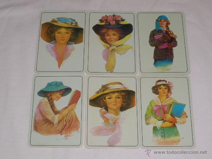 Coleccionismo Calendarios: 6 CALENDARIOS PORTUGAL 1989 - PINTURA. MUJERES DE EPOCA