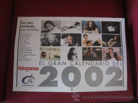 Coleccionismo Calendarios: FOTOGRAMAS. 2002. EL GRAN CALENDARIO.