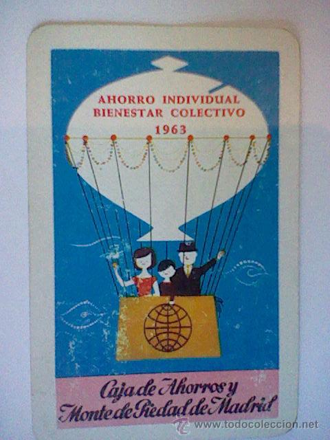 Collezionismo Calendari: Calendario 1963 Caja Ahorros Monte Piedad Madrid Ahorro individual Fournier ver fotos