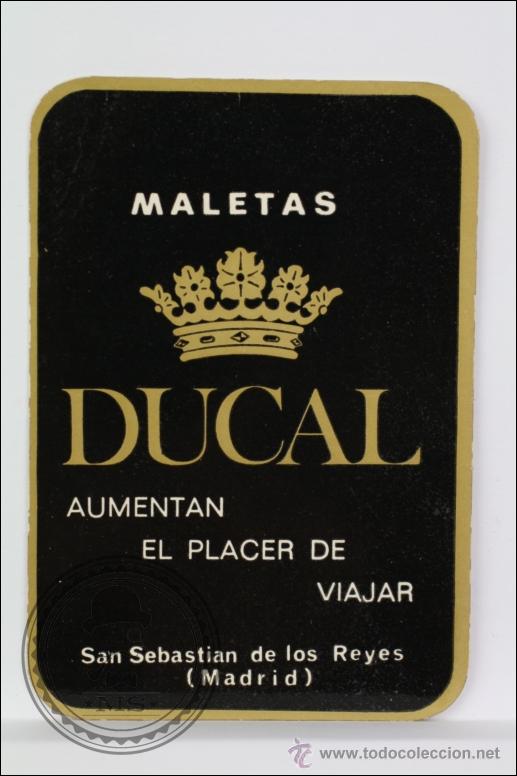 Coleccionismo Calendarios: Calendario de Bolsillo - A&ntilde;o 1972 - Publicidad de Maletas Ducal. Aumentan el Placer de Viajar