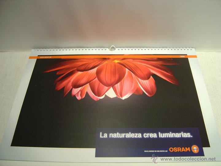 Coleccionismo calendarios: ESPECTACULAR CALENDARIO DE PARED OSRAM 2008 - Foto 1