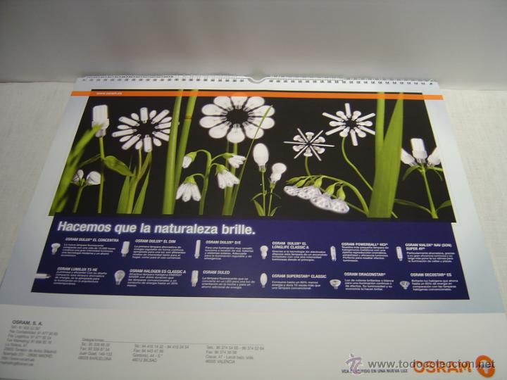 Coleccionismo calendarios: ESPECTACULAR CALENDARIO DE PARED OSRAM 2008 - Foto 5