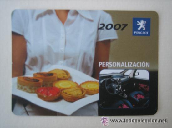 Coleccionismo Calendarios: CALENDARIO 2007 - PEUGEOT - PERSONALIZACION. COCHES