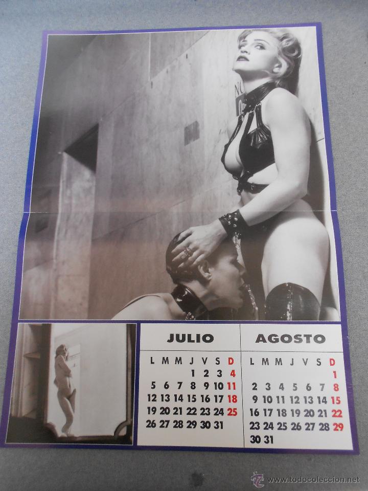 Coleccionismo Calendarios: CALENDARIO MADONNA JULIO/ AGOSTO