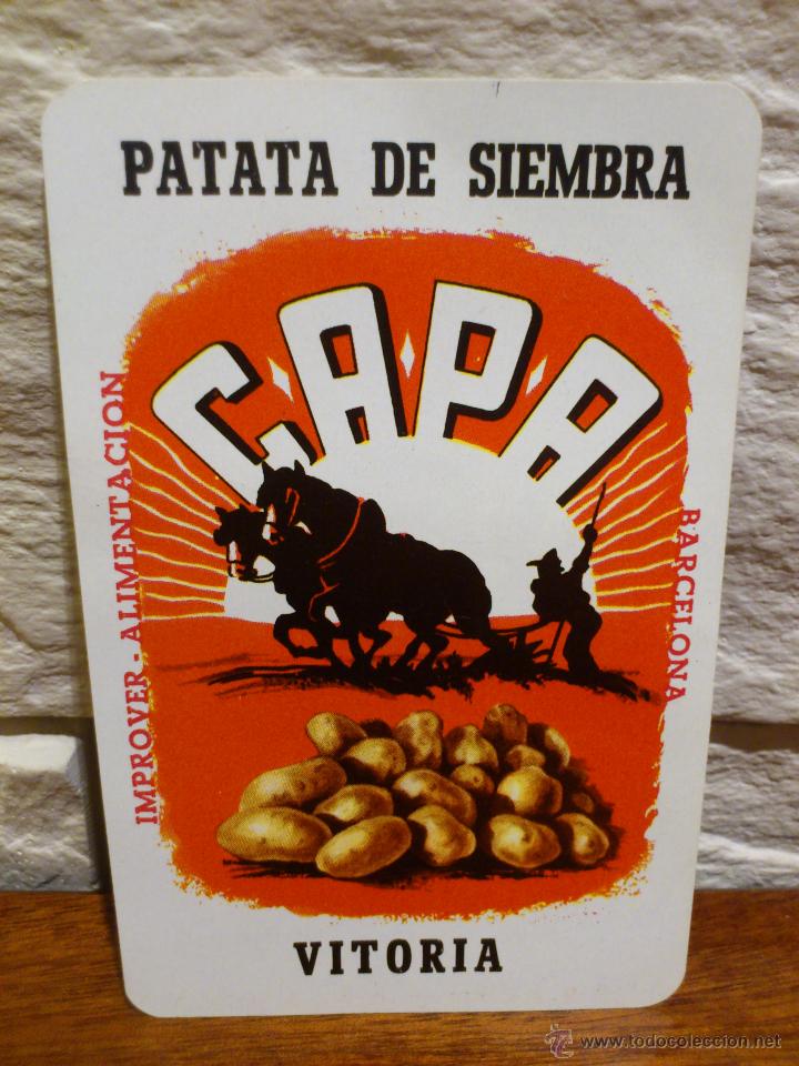 Coleccionismo Calendarios: CALENDARIO BOLSILLO - 1967 - FOURNIER VITORIA - CAPA - PATATA DE SIEMBRA - ORIGINAL