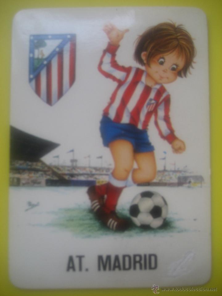 Coleccionismo calendarios: At. Madrid. 1974. Sala de Juegos Recreativos Amara. San Sebastian