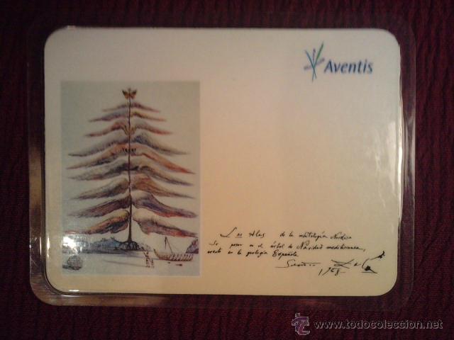 Coleccionismo calendarios: .1 CALENDARIO DE ** AVENTIS - PHARMA ** - DALI - A&Ntilde;O 2002 - PLASTIFICADO