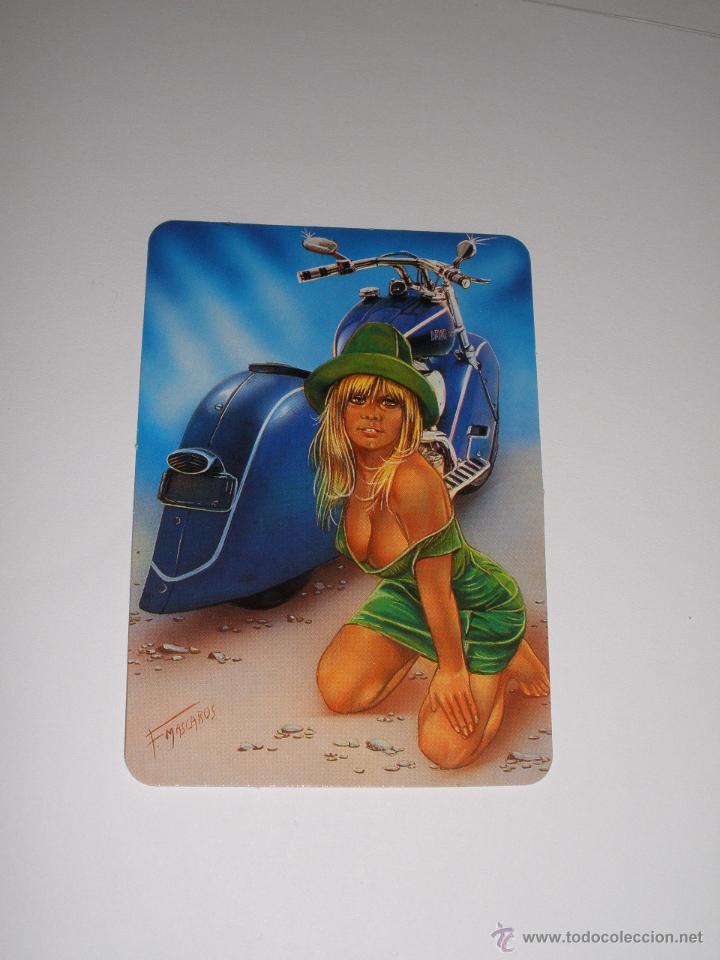 Coleccionismo calendarios: CALENDARIO EROTICO 1996 - CHICA CON MOTO. MUJER. DIBUJO / PINTURA (SERIE L 194