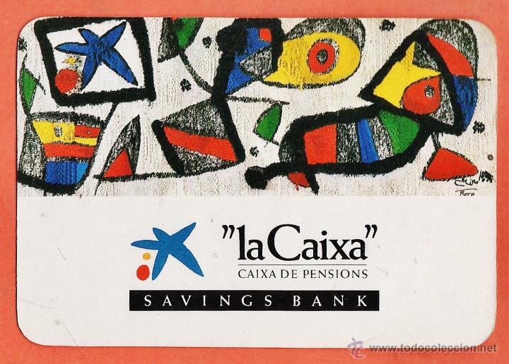 Collezionismo Calendari: calendario bolsillo - mural de miro - savins bank / la caixa - en catalan - a&ntilde;o 1986