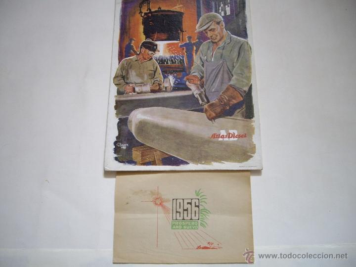 Coleccionismo calendarios: CALENDARIO PARED 1956 - Foto 1