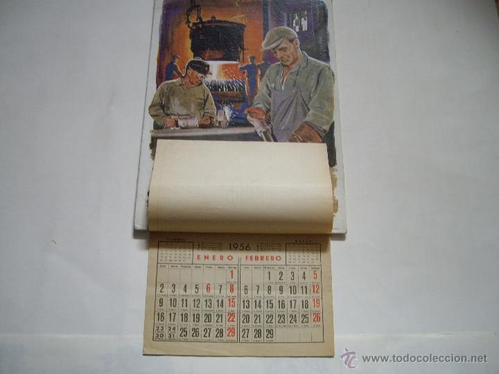 Coleccionismo calendarios: CALENDARIO PARED 1956 - Foto 2