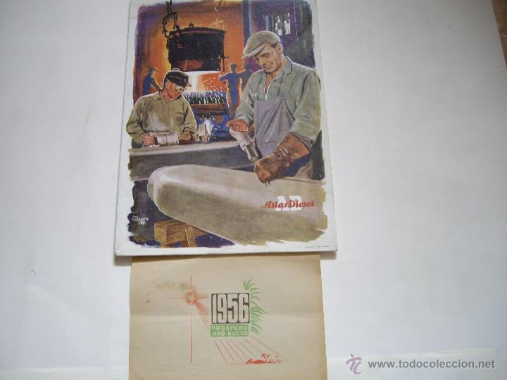 Coleccionismo calendarios: CALENDARIO PARED 1956 - Foto 3