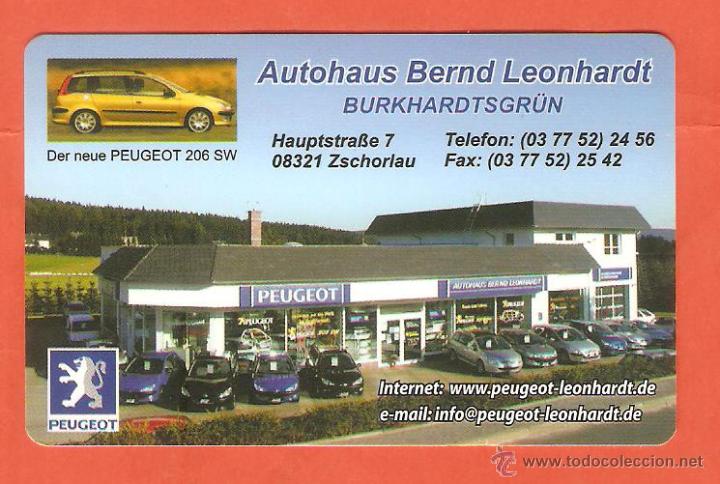 Coleccionismo Calendarios: CALENDARIOS DE BOLSILLO PUBLICITARIO DE  ALEMANIA  A&Ntilde;O  2003 COCHES  -  CONCESIONARIO  PEUGEOT