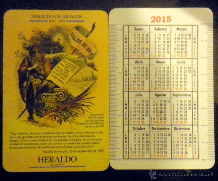 Collectables Calendars: CALENDARIO HERALDO DE ARAGON ZARAGOZA 2015