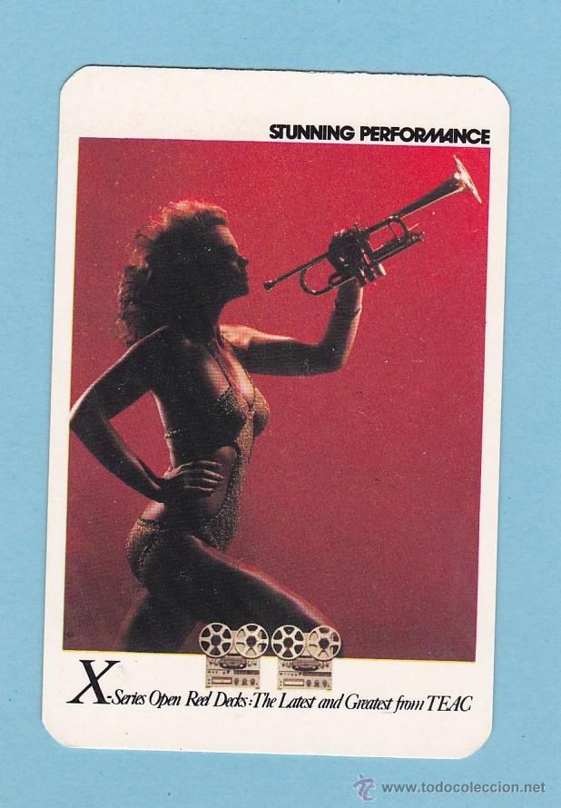 Coleccionismo calendarios: CALENDARIO PORTUGAL 1985 - PUBLICITARIO. MUJER CON TROMPETA